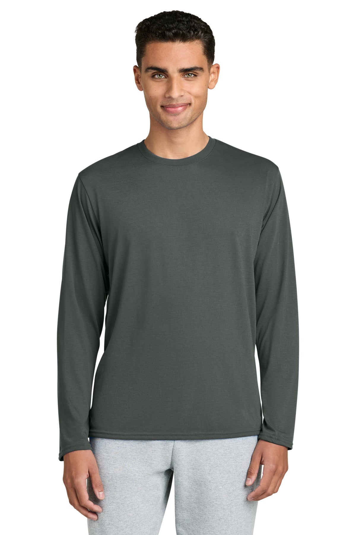 Gildan Performance Long Sleeve T-Shirt. 42400 in Charcoal