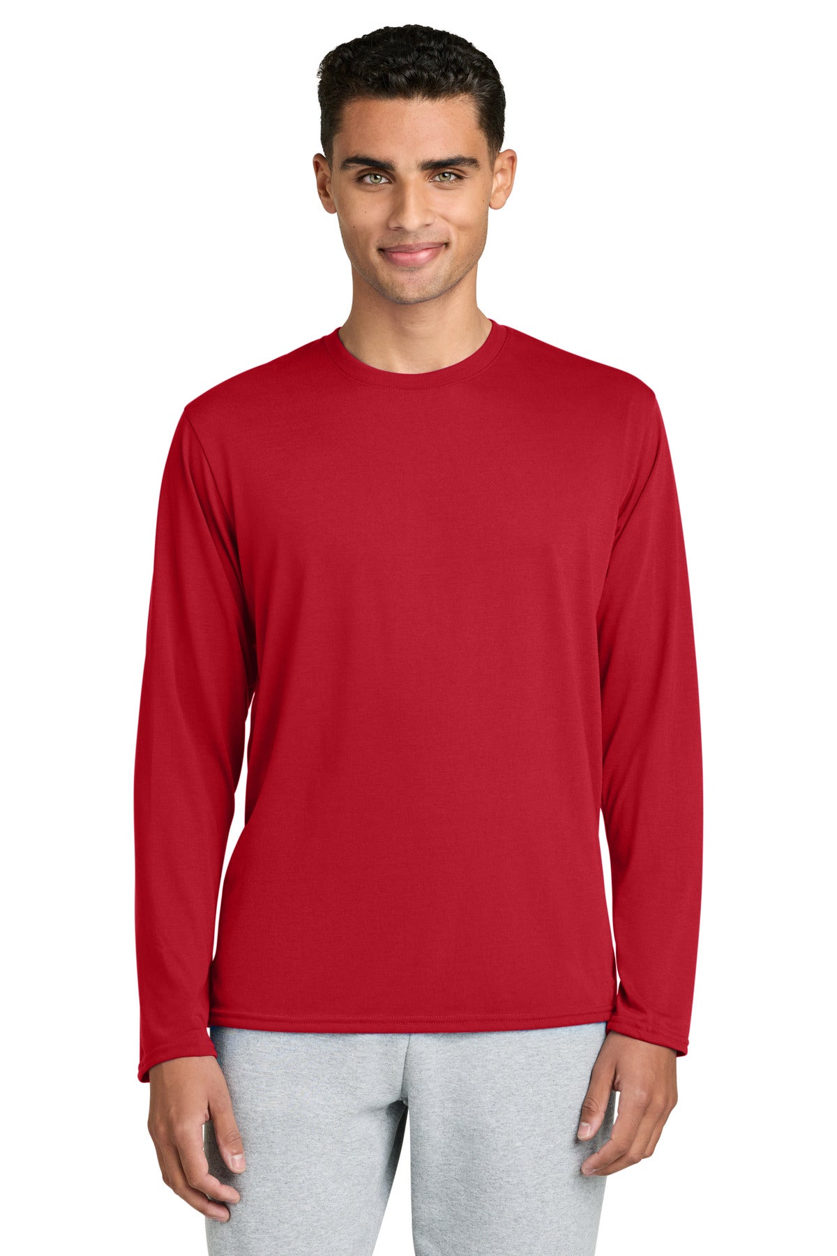 Gildan Performance Long Sleeve T-Shirt. 42400 in Red