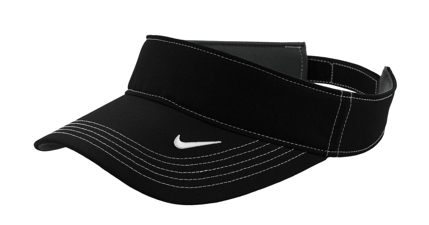 DISCONTINUED Nike Dri-FIT Swoosh Visor. 429466 in Black