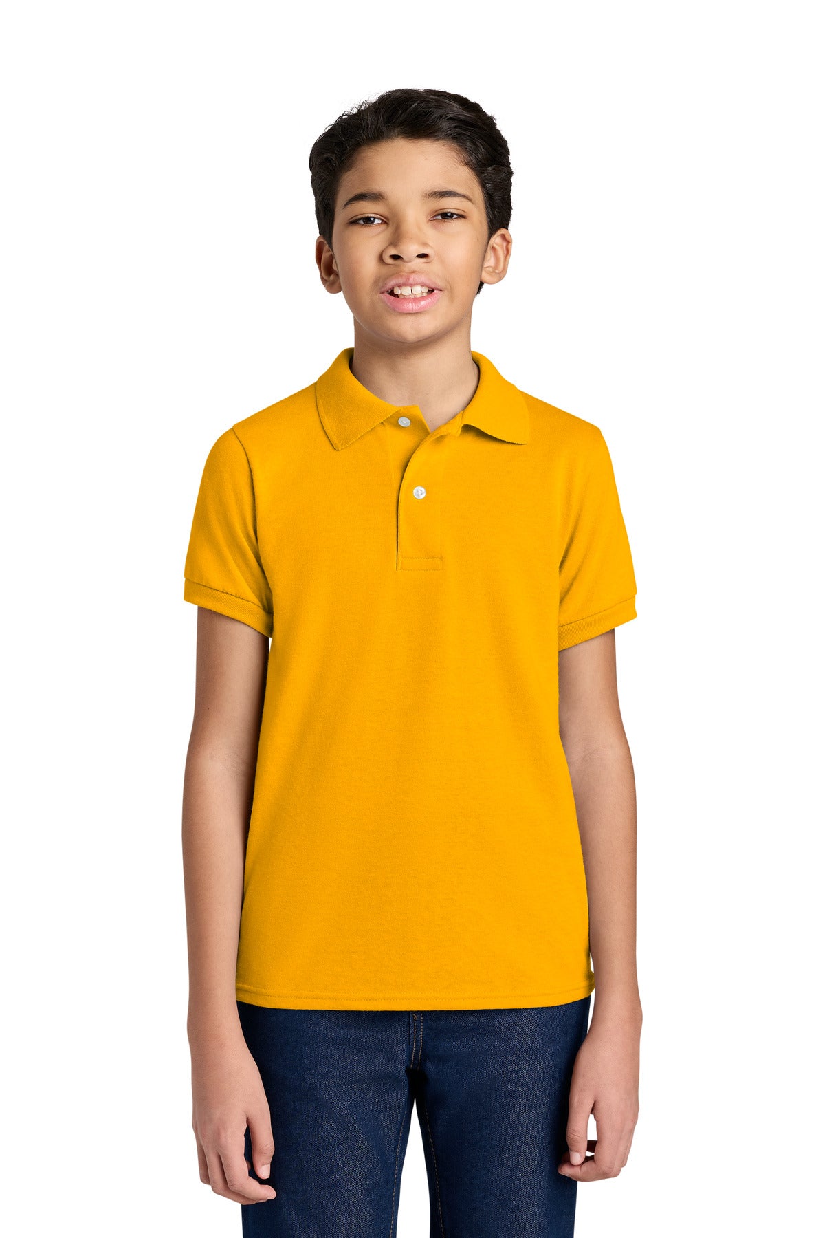Jerzees Youth Dri-Power Sport Shirt 437B in Gold