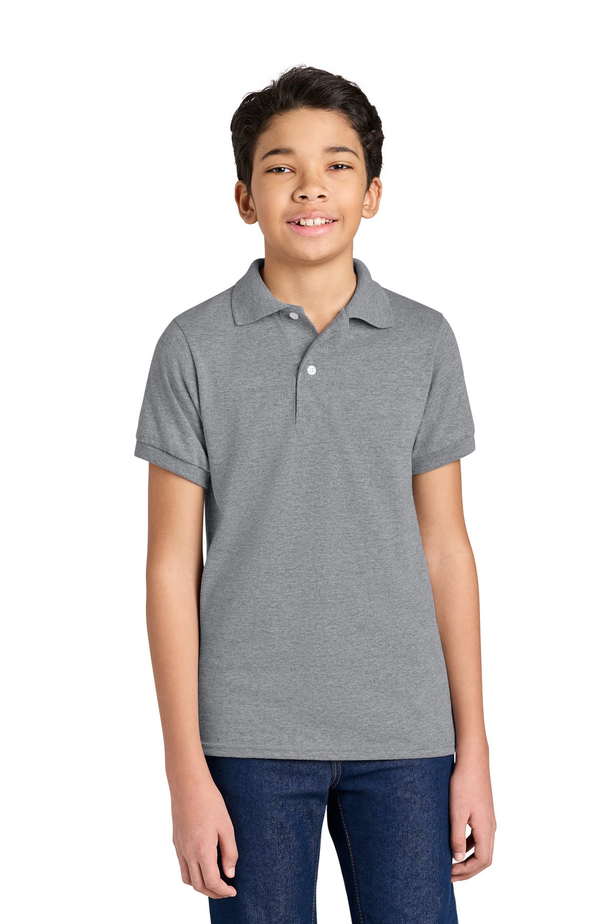 Jerzees Youth Dri-Power Sport Shirt 437B in Oxford