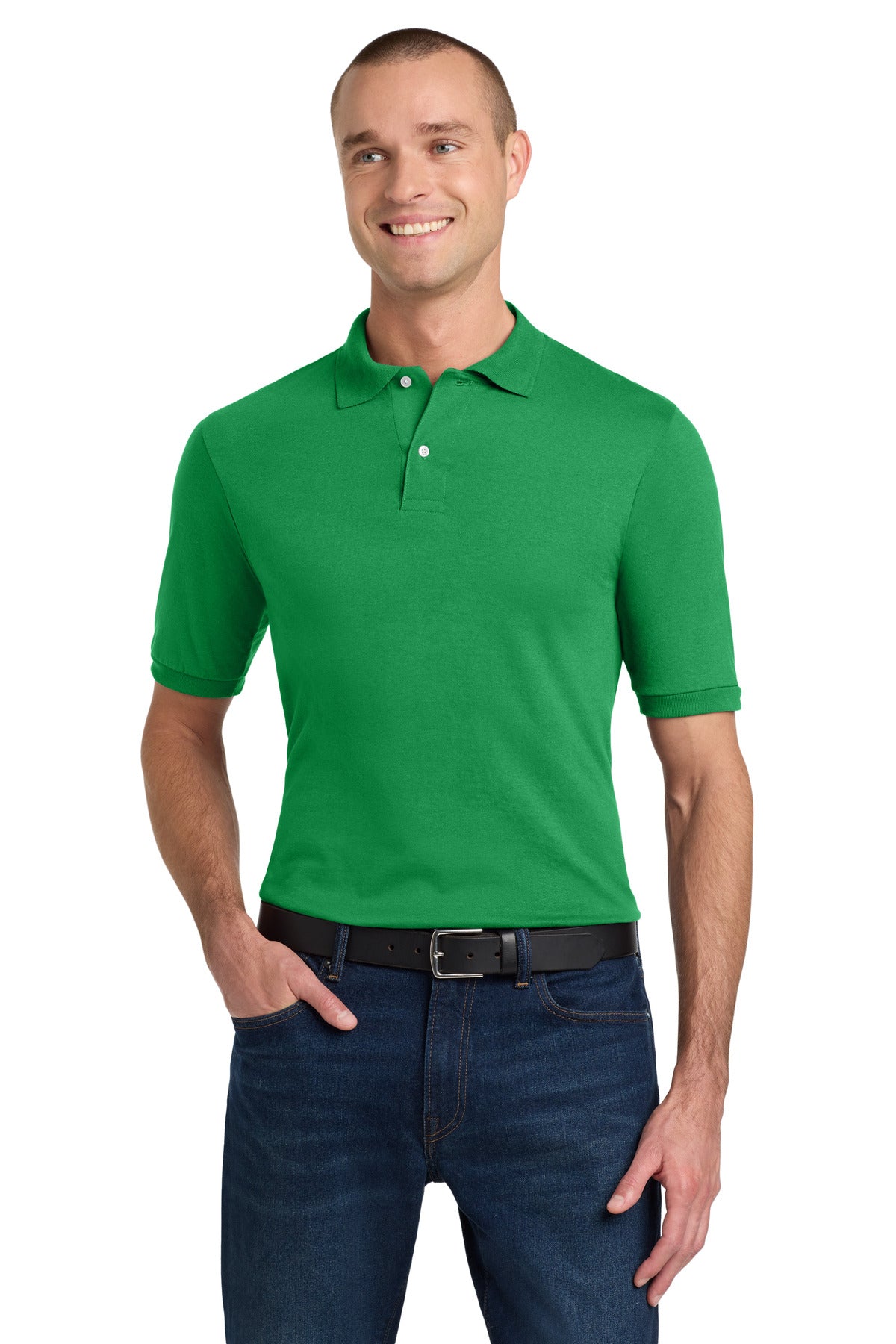 Jerzees Dri-Power Sport Shirt. 437M in Kelly