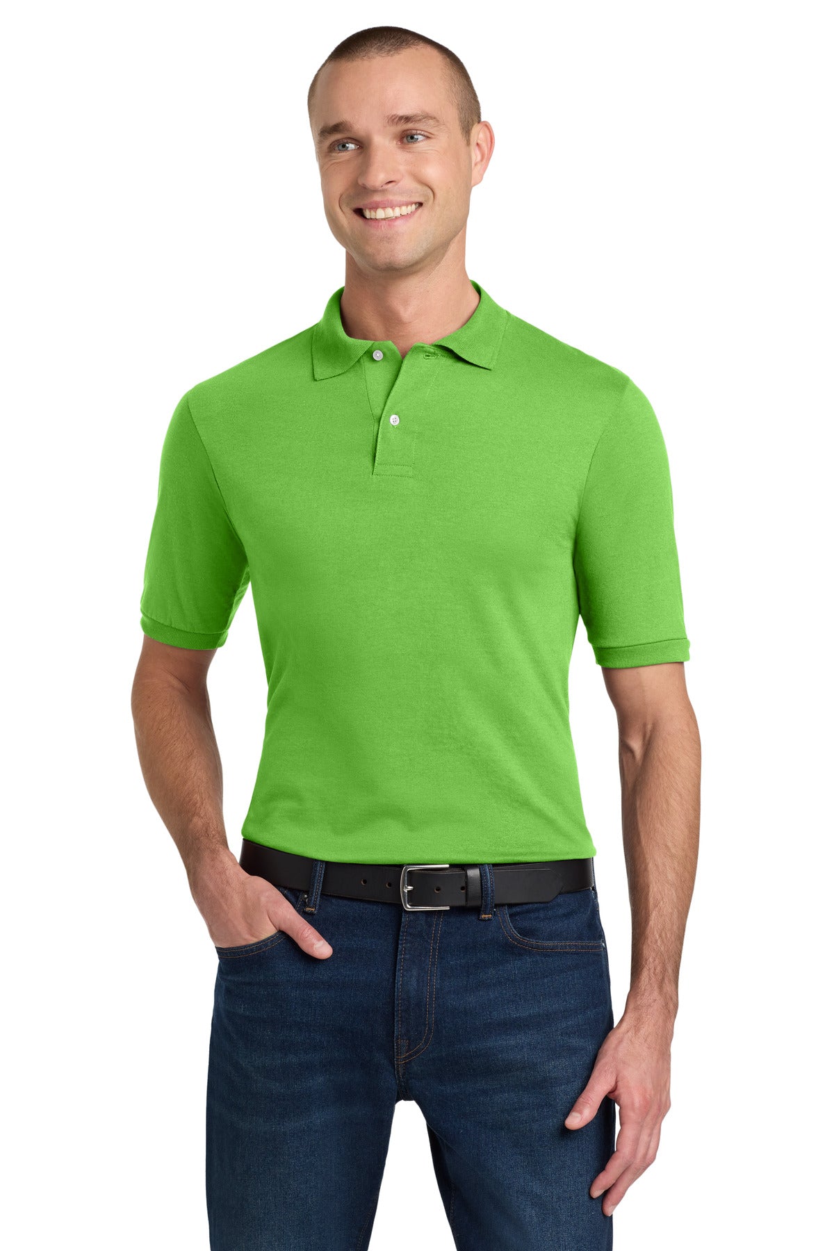 Jerzees Dri-Power Sport Shirt. 437M in Kiwi