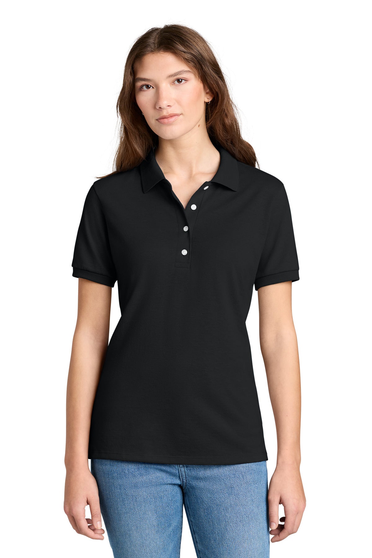 Jerzees Women's Dri-Power Sport Shirt 437W in Black