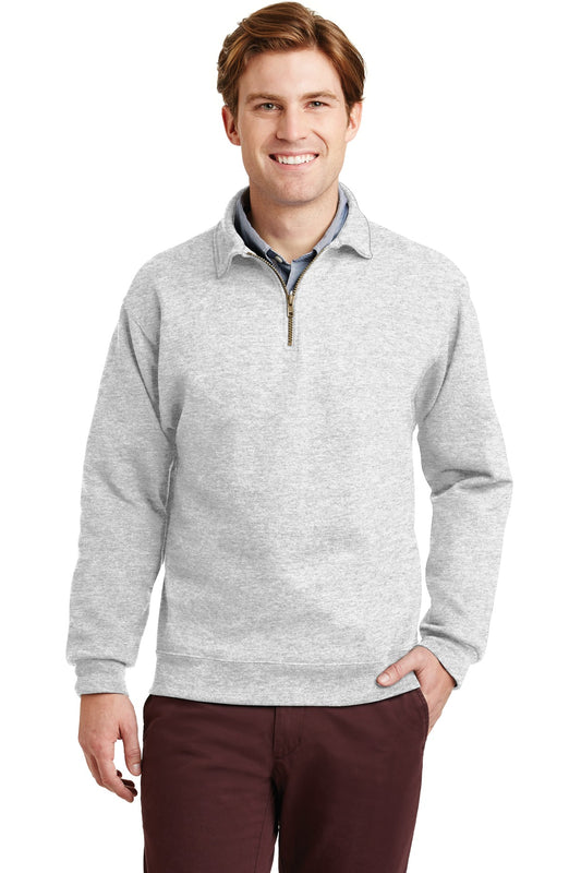 Jerzees Super Sweats NuBlend - 1/4-Zip Sweatshirt with Cadet Collar.  4528M in Ash
