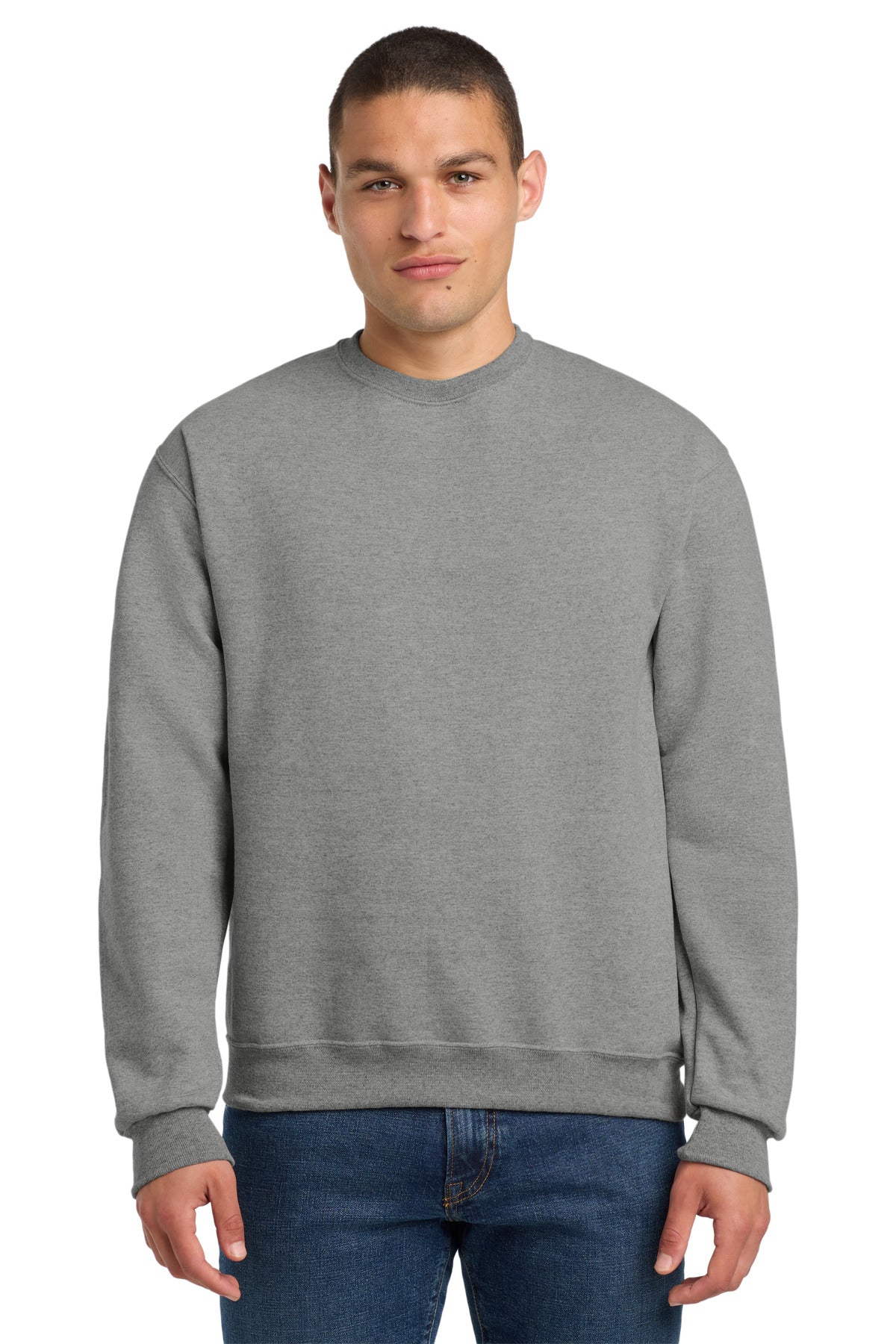 Jerzees Super Sweats NuBlend - Crewneck Sweatshirt.  4662M in Oxford