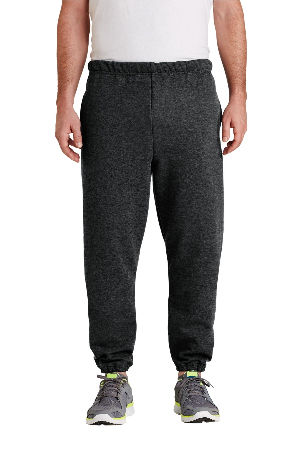 Jerzees Super Sweats NuBlend - Sweatpant with Pockets.  4850MP in Black Heather