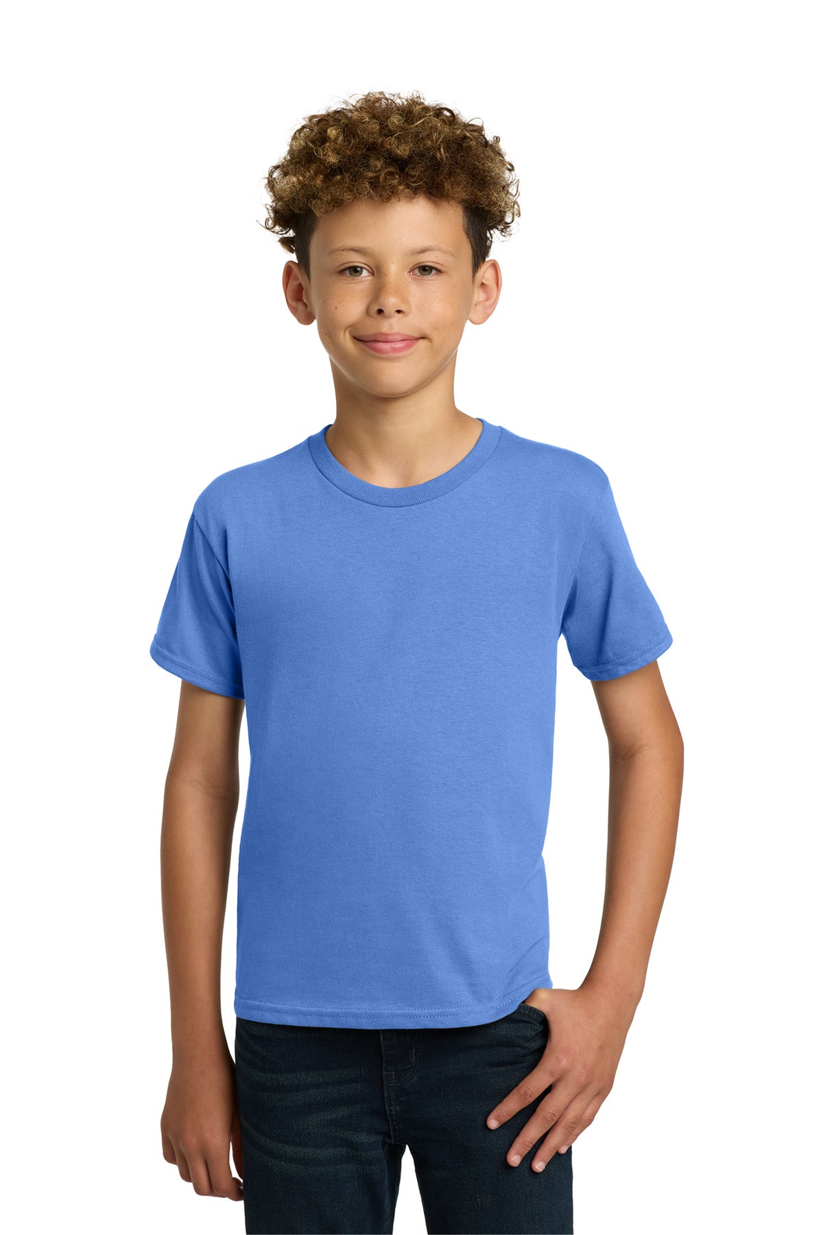 Gildan - Youth  Heavy Cotton 100% Cotton T-Shirt.  5000B in Carolina Blue