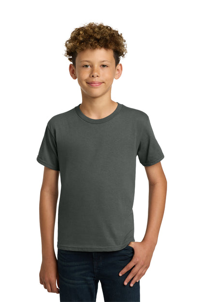 Gildan - Youth  Heavy Cotton 100% Cotton T-Shirt.  5000B in Charcoal