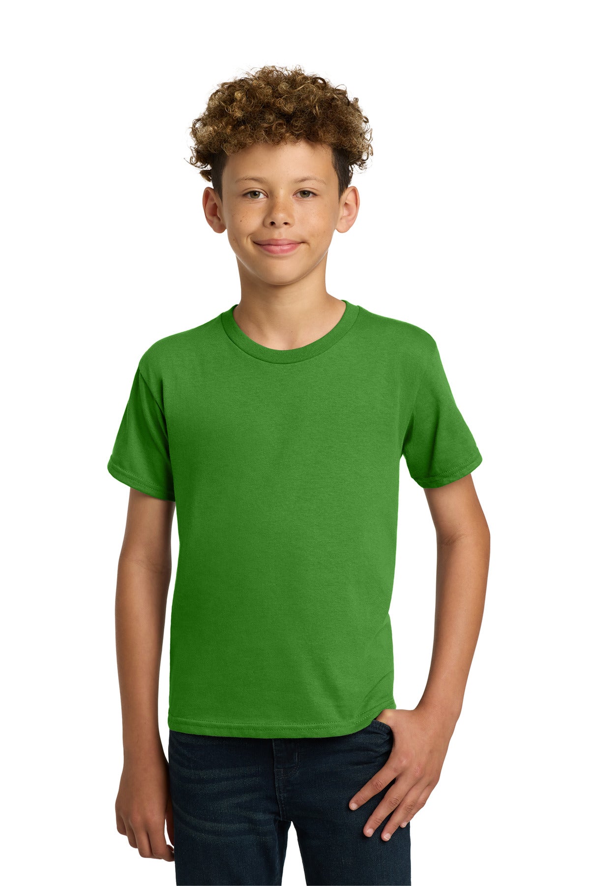 Gildan - Youth  Heavy Cotton 100% Cotton T-Shirt.  5000B in Electric Green
