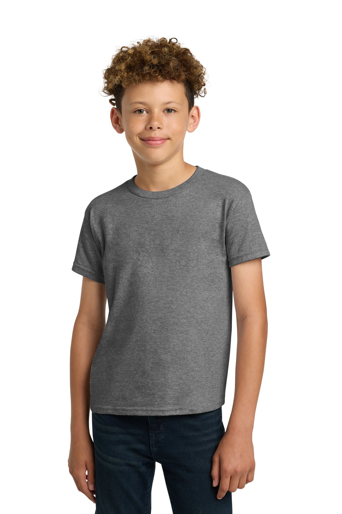 Gildan - Youth  Heavy Cotton 100% Cotton T-Shirt.  5000B in Graphite Heather