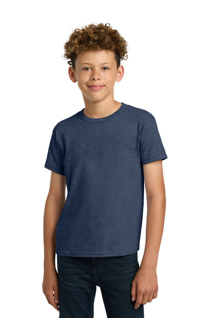 Gildan - Youth  Heavy Cotton 100% Cotton T-Shirt.  5000B in Heather Navy