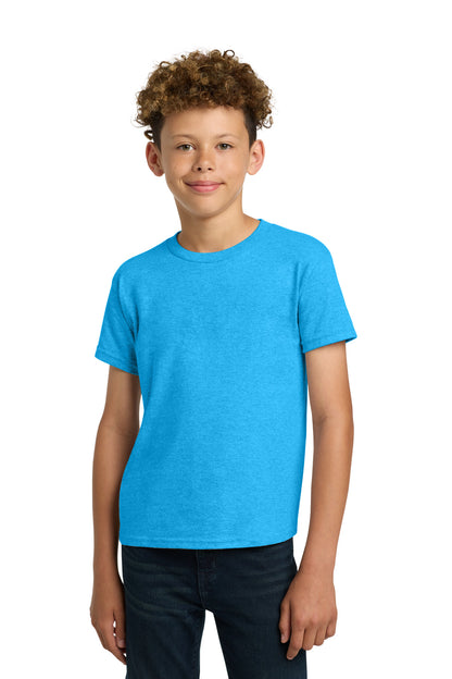 Gildan - Youth  Heavy Cotton 100% Cotton T-Shirt.  5000B in Heather Sapphire