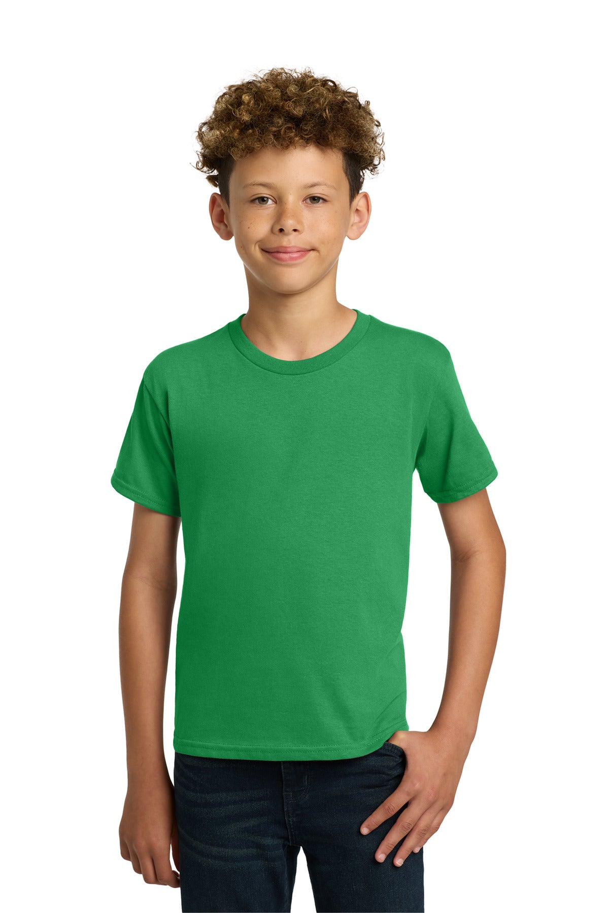 Gildan - Youth  Heavy Cotton 100% Cotton T-Shirt.  5000B in Irish Green