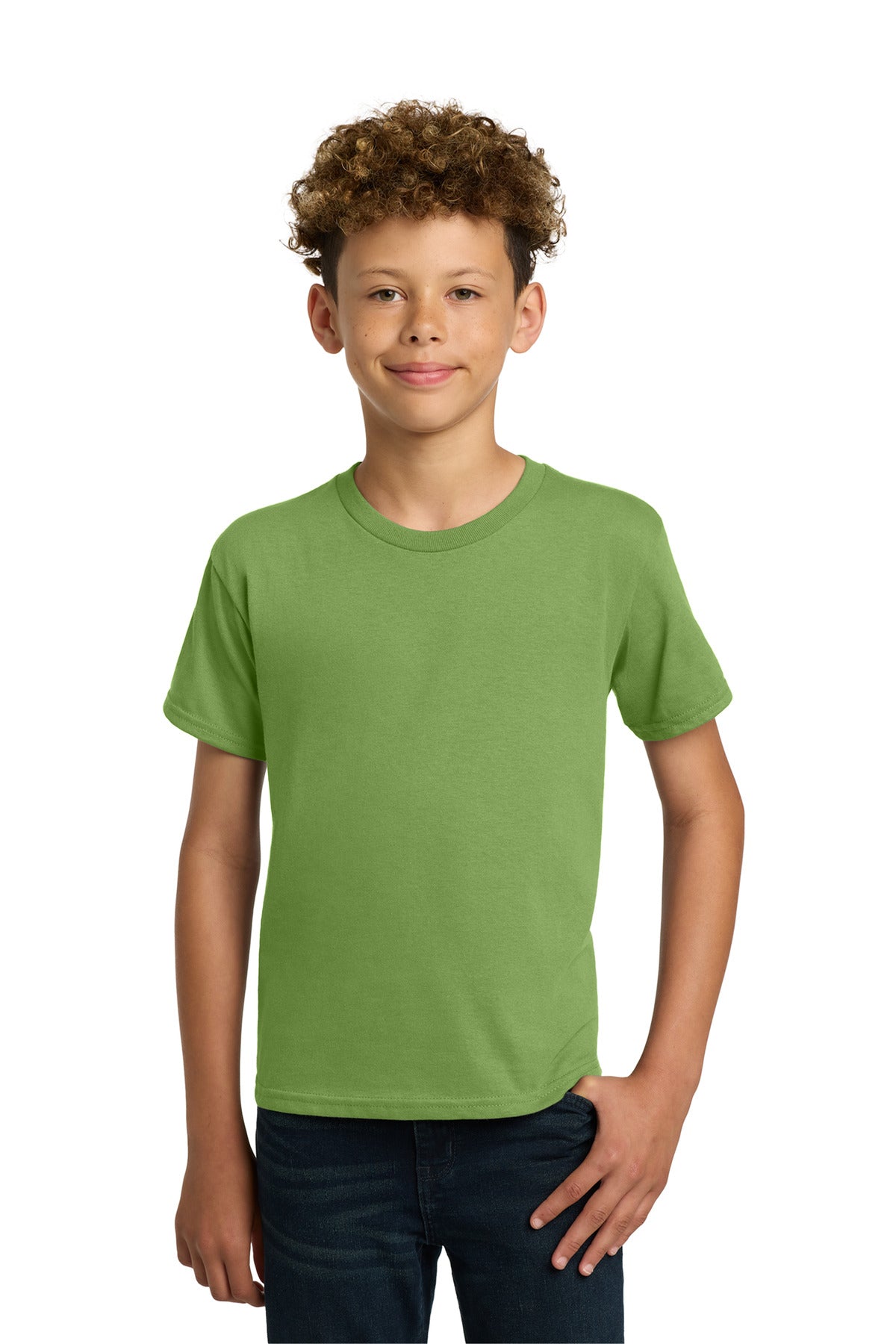 Gildan - Youth  Heavy Cotton 100% Cotton T-Shirt.  5000B in Kiwi