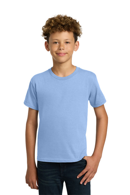 Gildan - Youth  Heavy Cotton 100% Cotton T-Shirt.  5000B in Light Blue