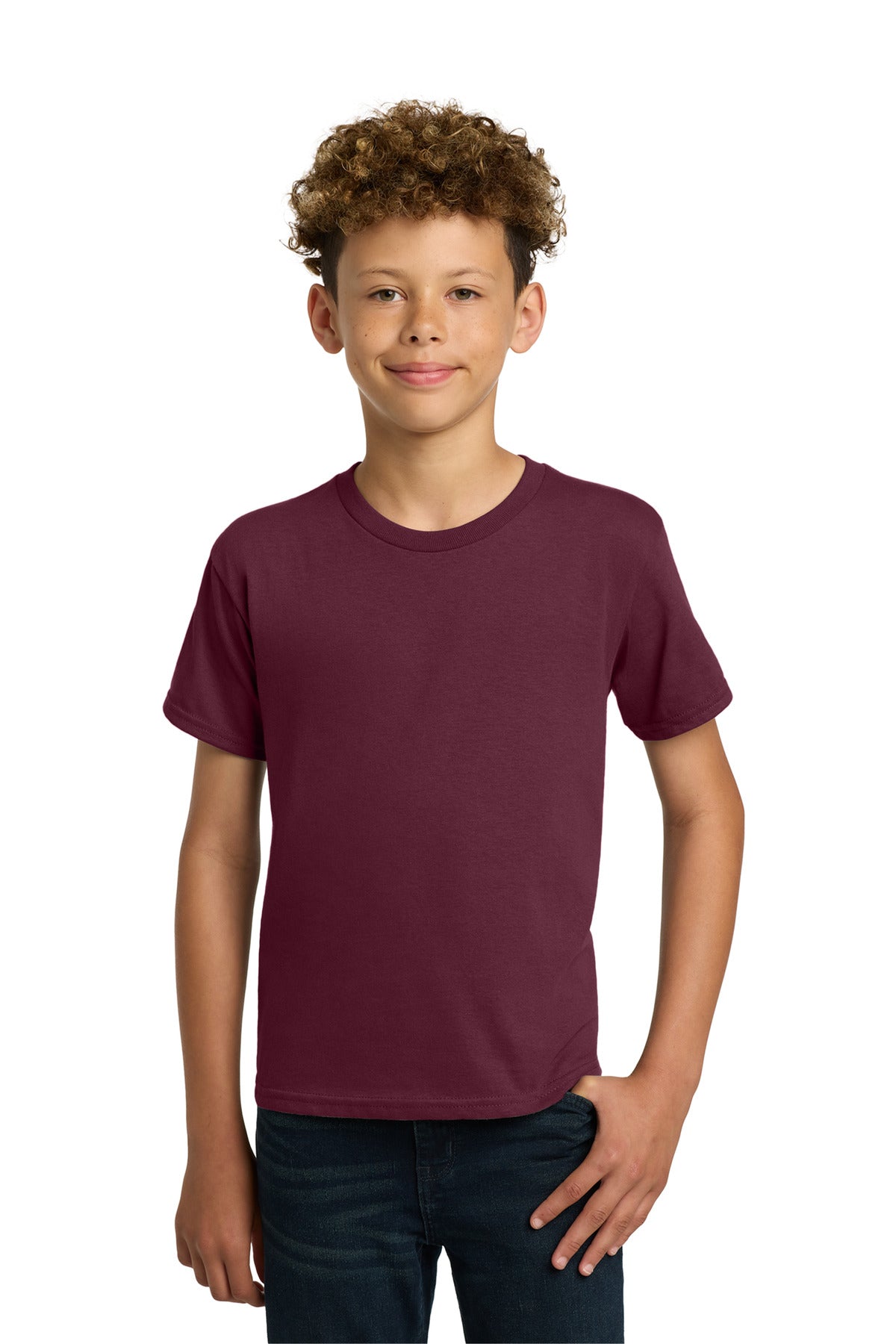 Gildan - Youth  Heavy Cotton 100% Cotton T-Shirt.  5000B in Maroon