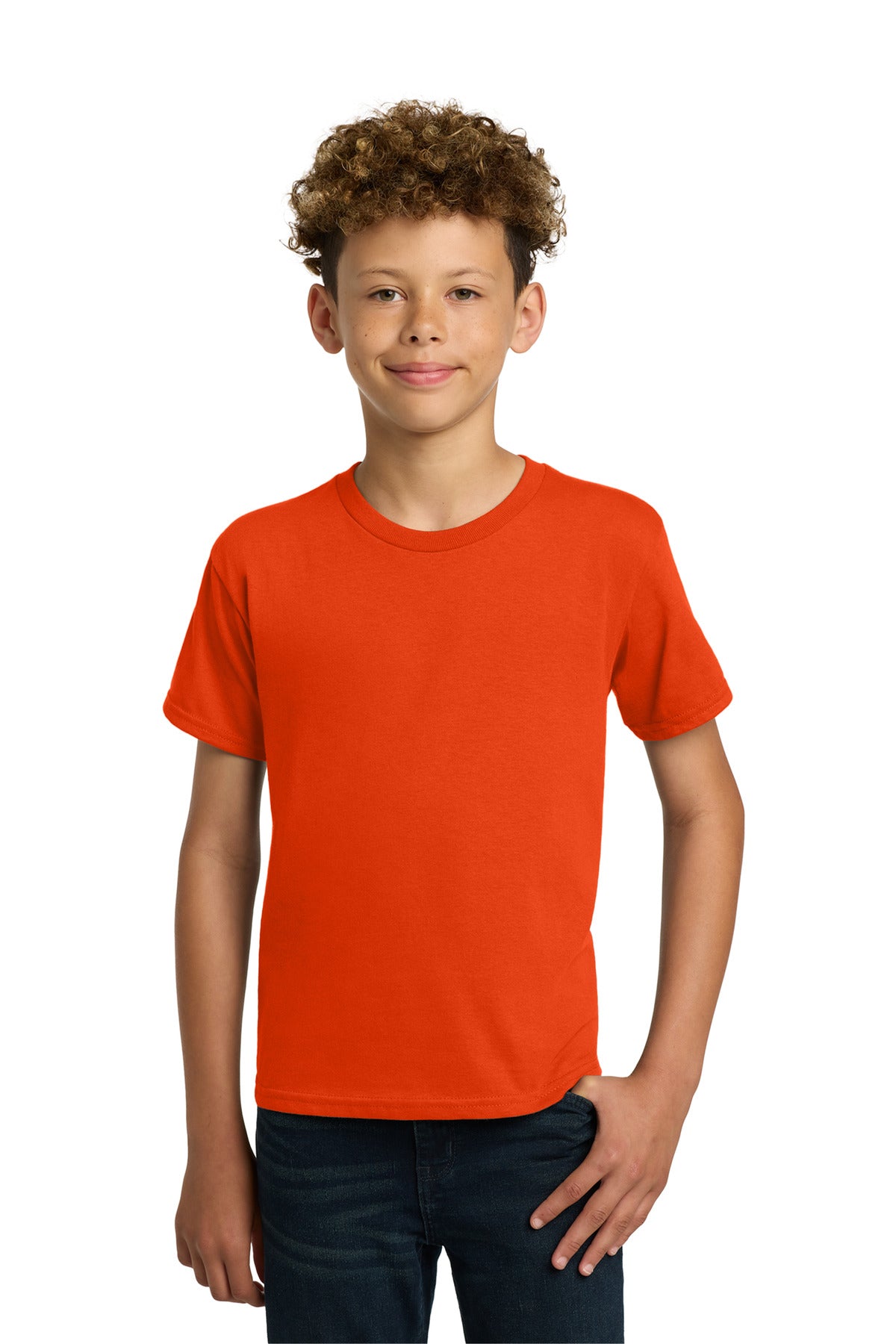 Gildan - Youth  Heavy Cotton 100% Cotton T-Shirt.  5000B in Orange
