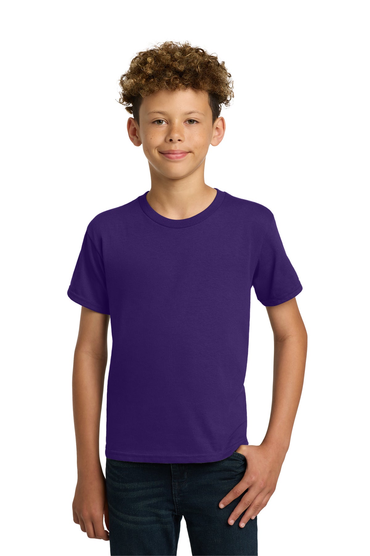 Gildan - Youth  Heavy Cotton 100% Cotton T-Shirt.  5000B in Purple