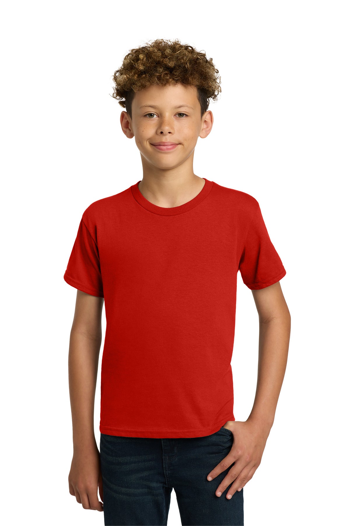 Gildan - Youth  Heavy Cotton 100% Cotton T-Shirt.  5000B in Red