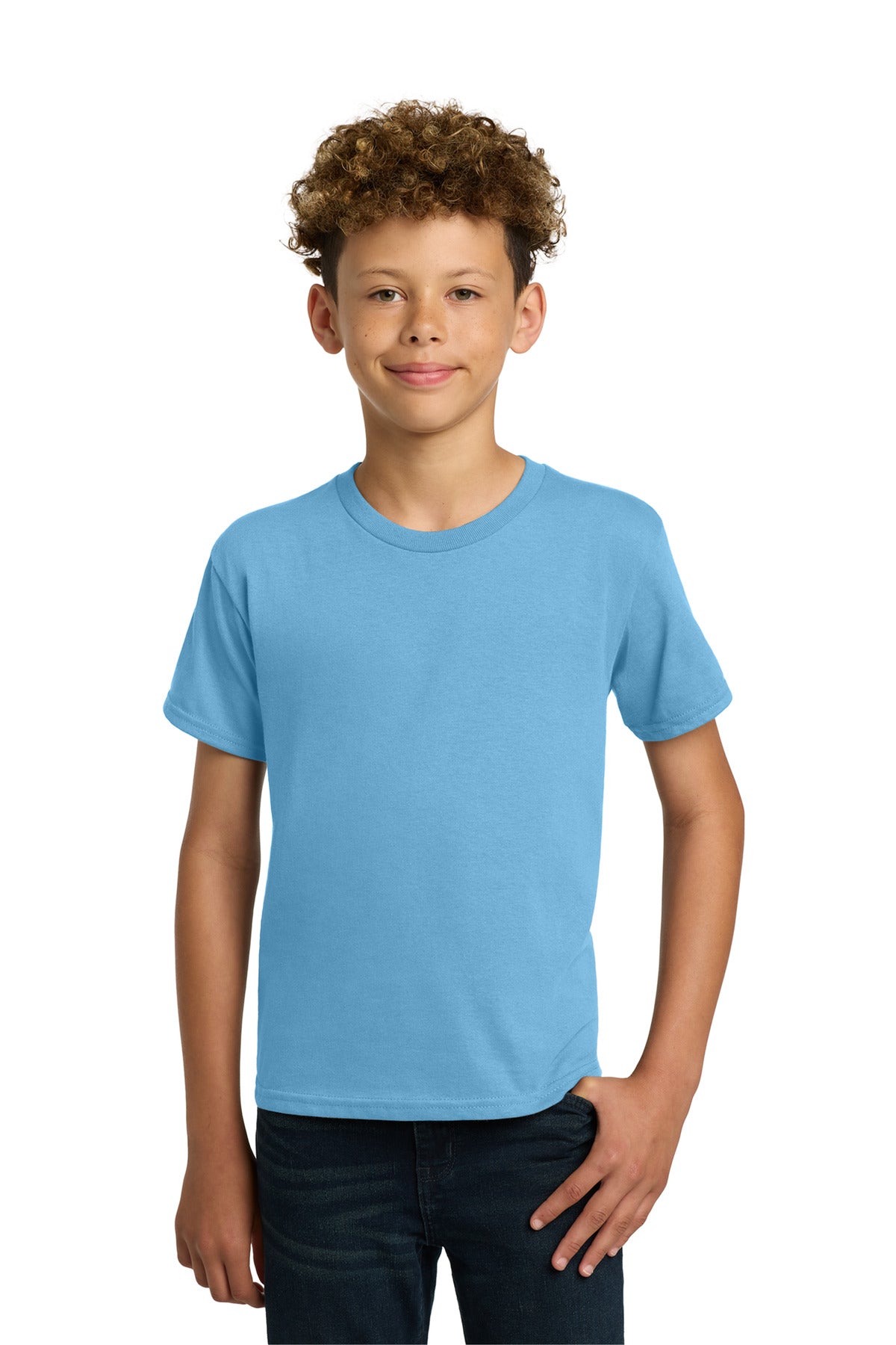 Gildan - Youth  Heavy Cotton 100% Cotton T-Shirt.  5000B in Sky