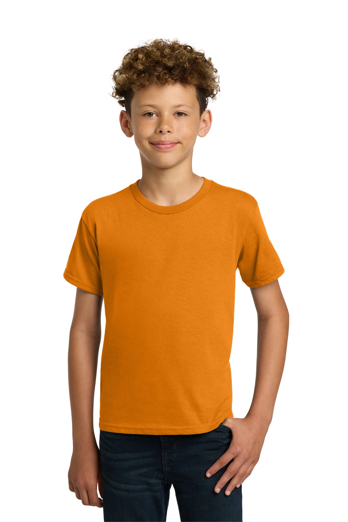Gildan - Youth  Heavy Cotton 100% Cotton T-Shirt.  5000B in Tennessee Orange