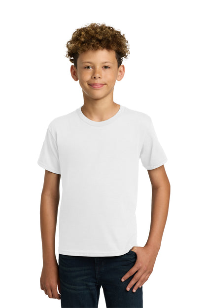 Gildan - Youth  Heavy Cotton 100% Cotton T-Shirt.  5000B in White