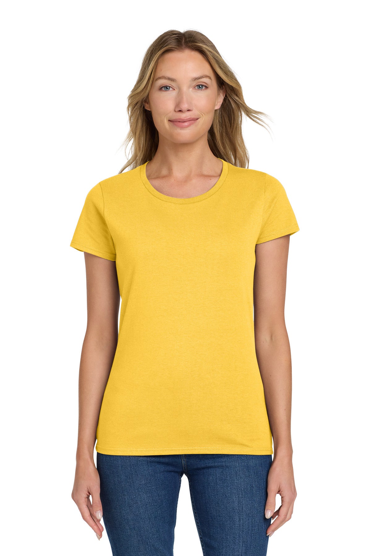 Gildan Women's Heavy Cotton 100% Cotton T-Shirt. 5000L in Daisy