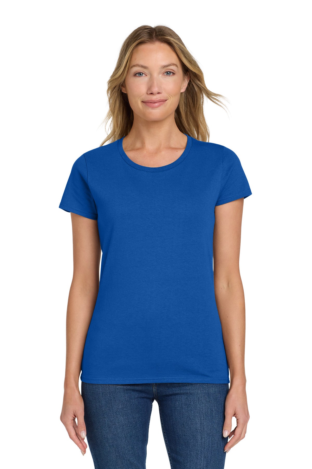 Gildan Women's Heavy Cotton 100% Cotton T-Shirt. 5000L in Royal