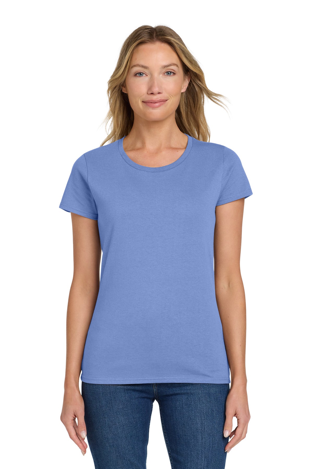 Gildan Women's Heavy Cotton 100% Cotton T-Shirt. 5000L in Violet
