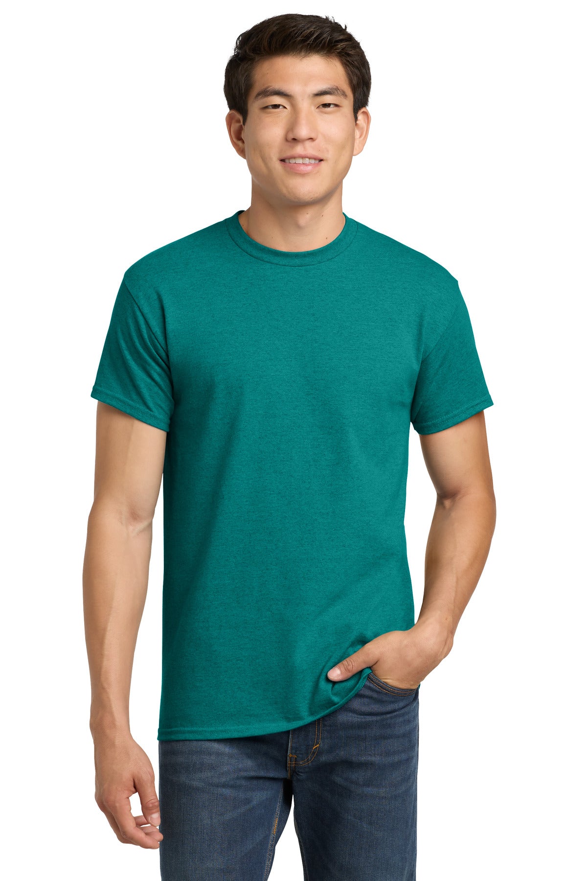 Gildan - Heavy Cotton 100% Cotton T-Shirt.  5000 in Antique Jade Dome