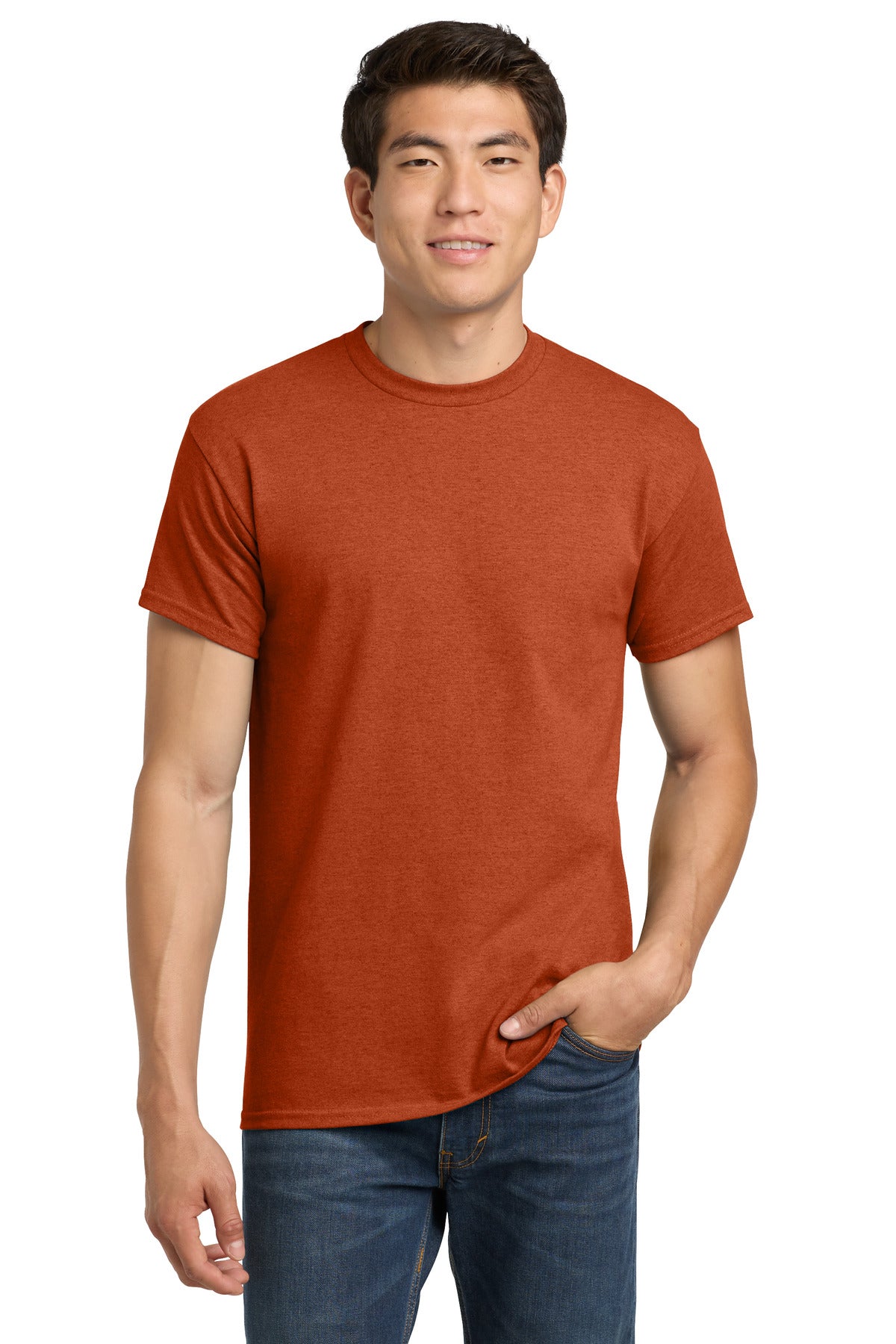 Gildan - Heavy Cotton 100% Cotton T-Shirt.  5000 in Antique Orange