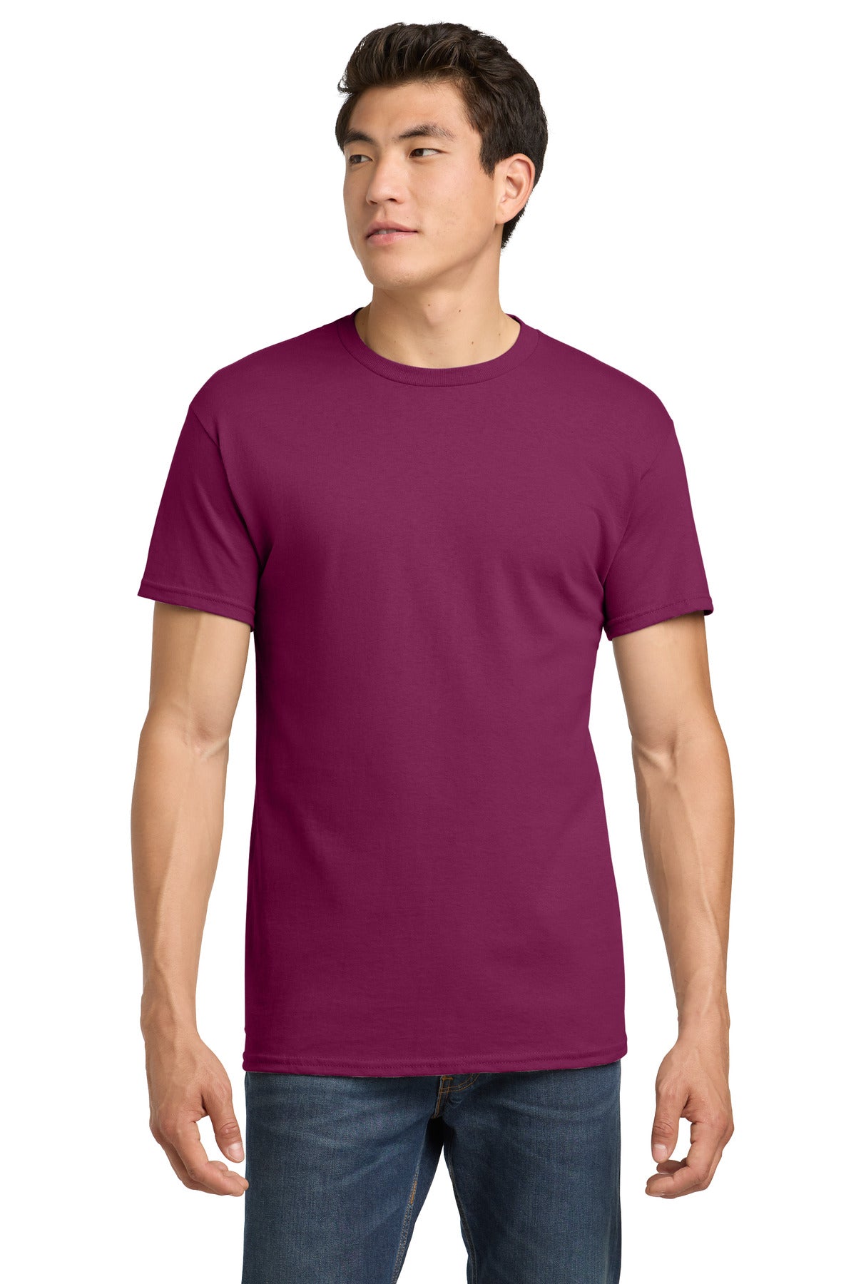 Gildan - Heavy Cotton 100% Cotton T-Shirt.  5000 in Berry