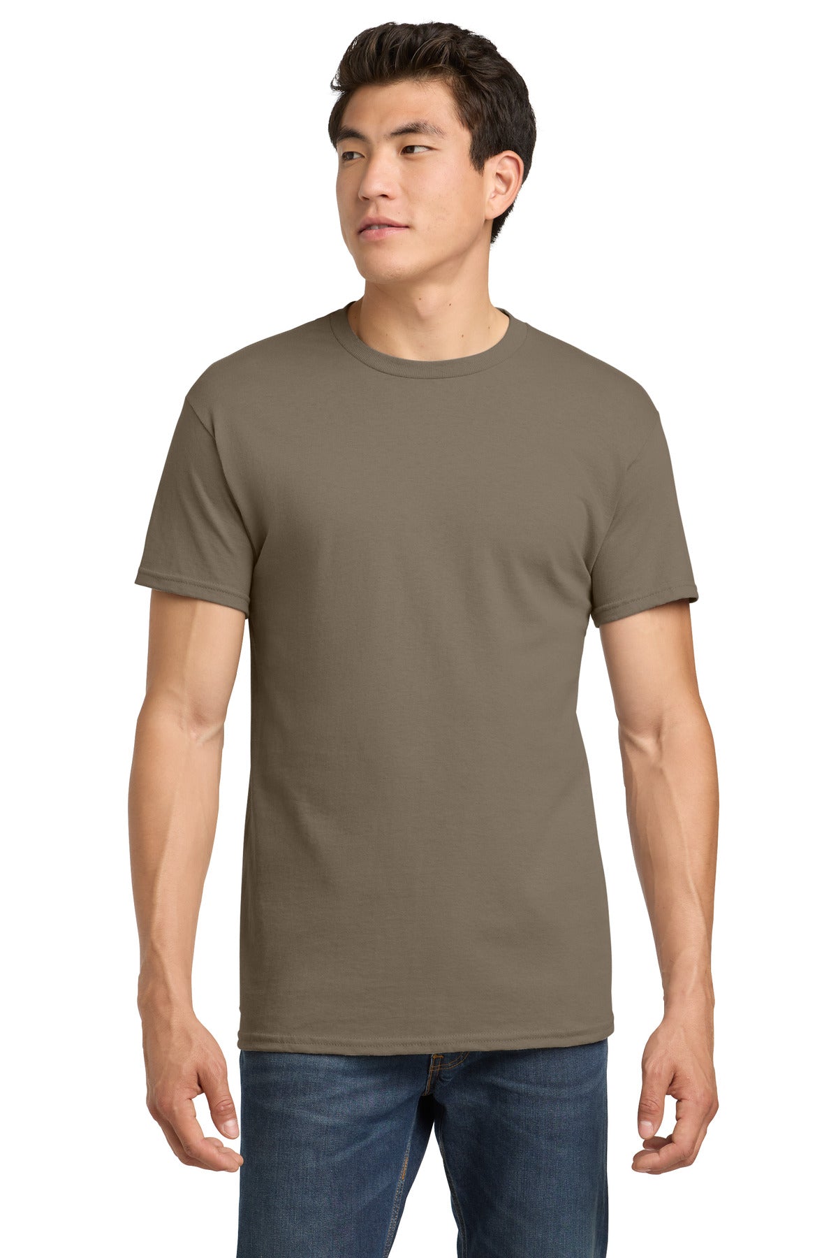 Gildan - Heavy Cotton 100% Cotton T-Shirt.  5000 in Brown Savana