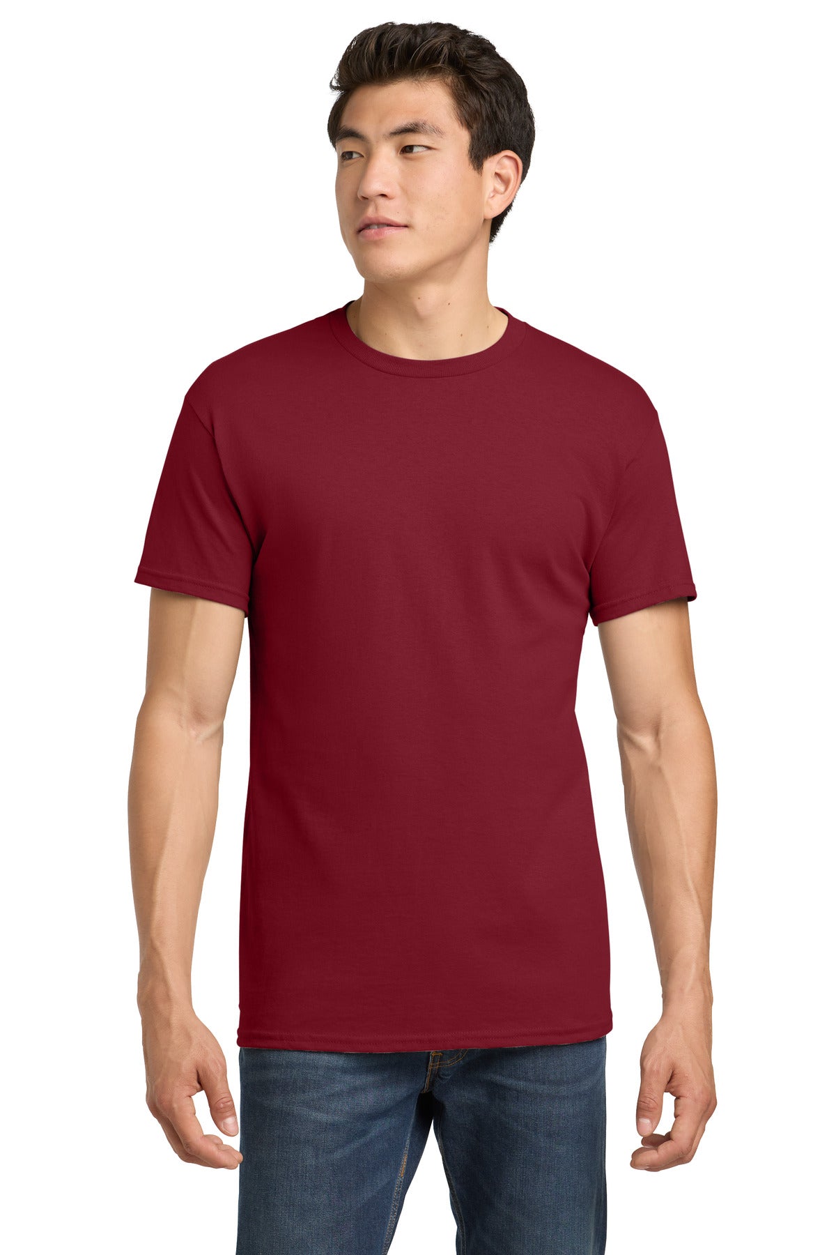 Gildan - Heavy Cotton 100% Cotton T-Shirt.  5000 in Cardinal Red