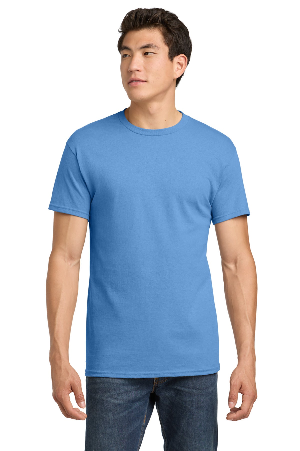 Gildan - Heavy Cotton 100% Cotton T-Shirt.  5000 in Carolina Blue