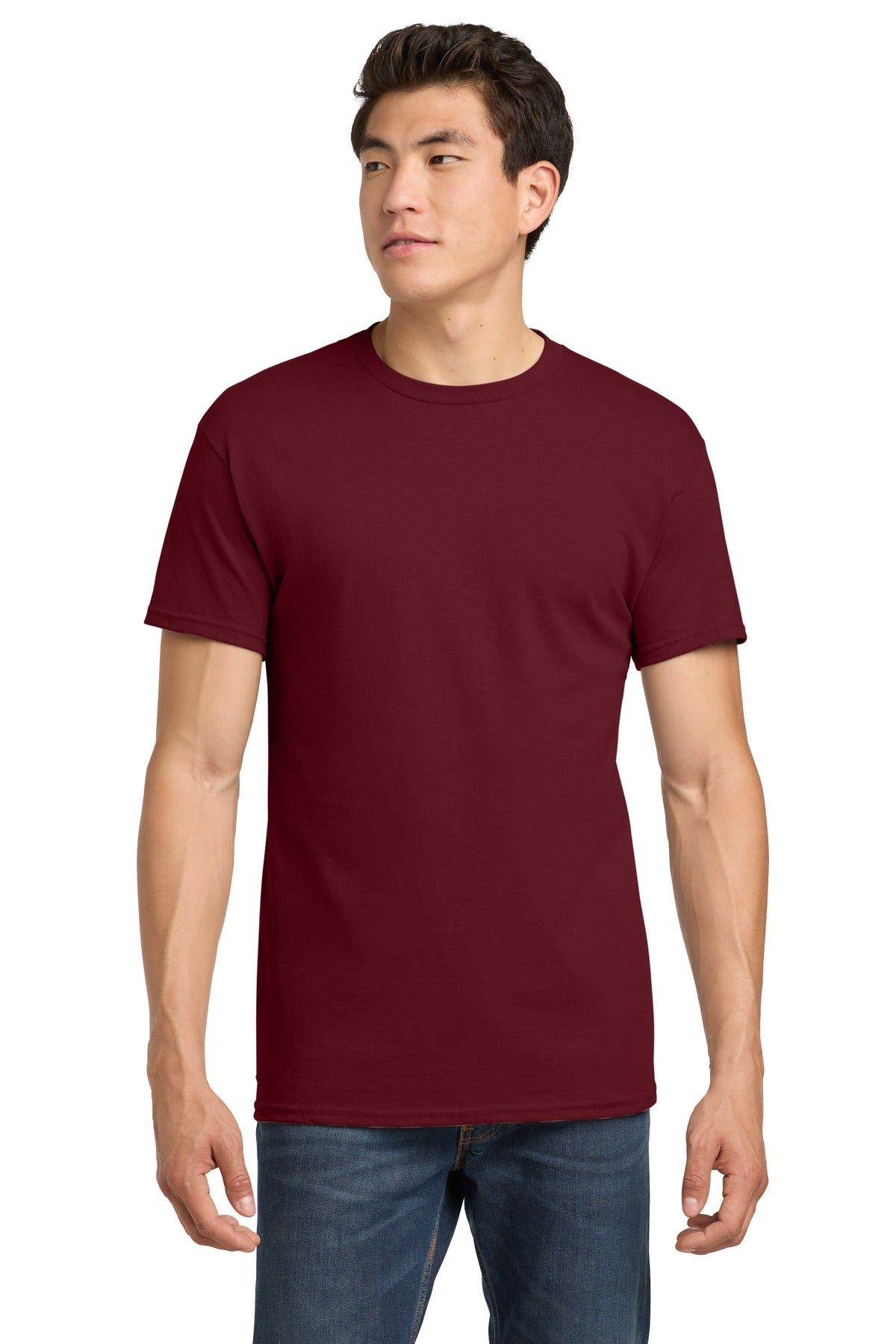 Gildan - Heavy Cotton 100% Cotton T-Shirt.  5000 in Garnet