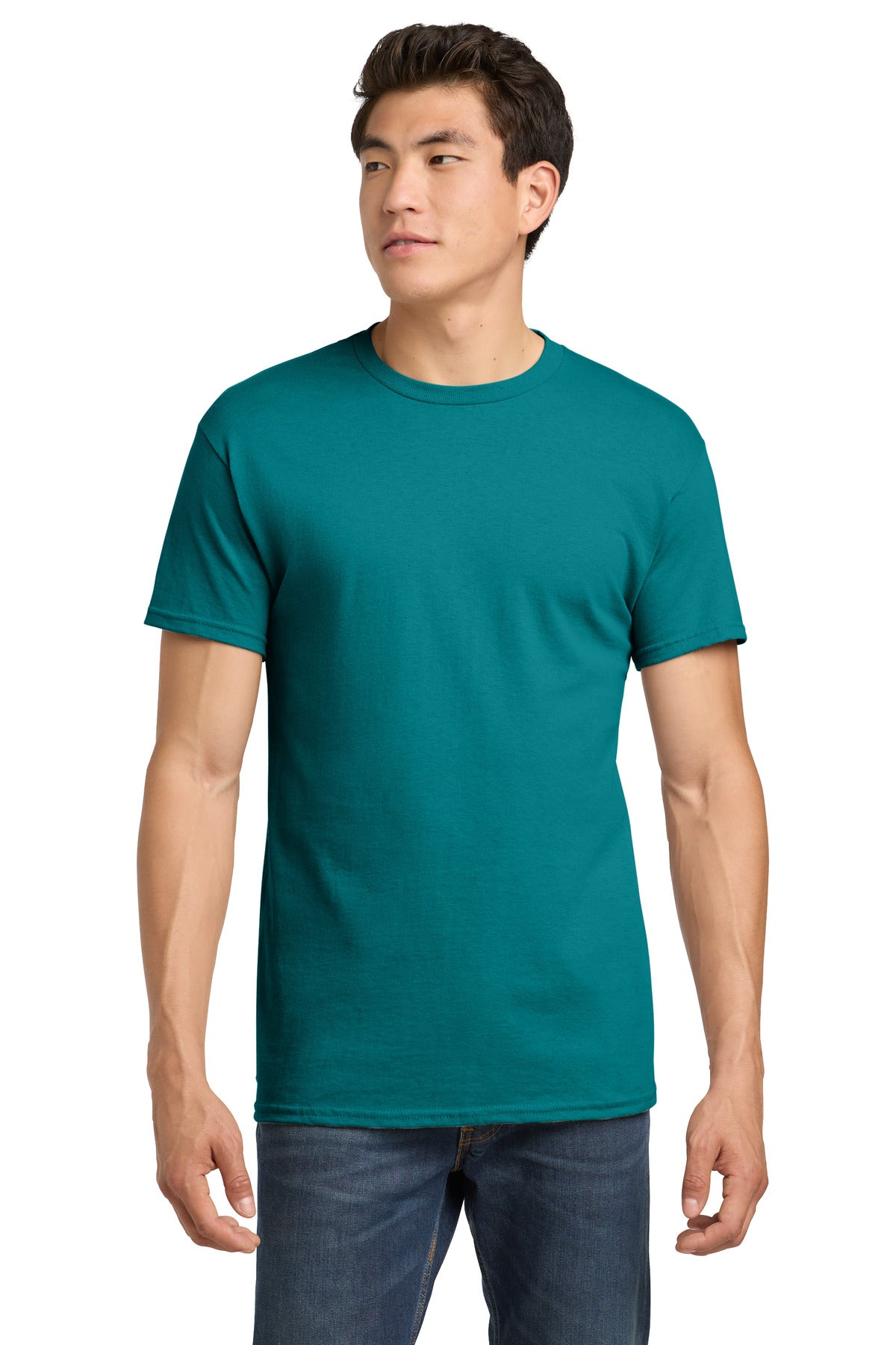 Gildan - Heavy Cotton 100% Cotton T-Shirt.  5000 in Jade Dome