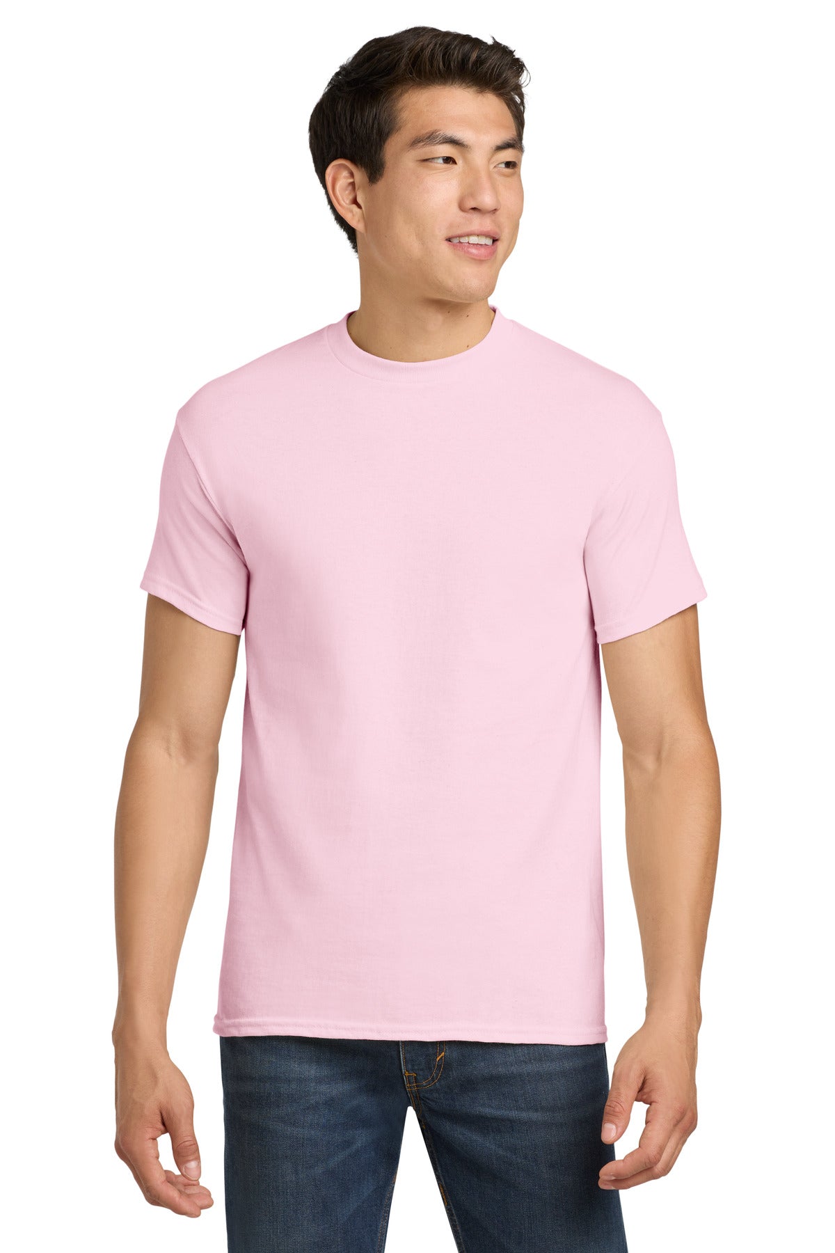 Gildan - Heavy Cotton 100% Cotton T-Shirt.  5000 in Light Pink