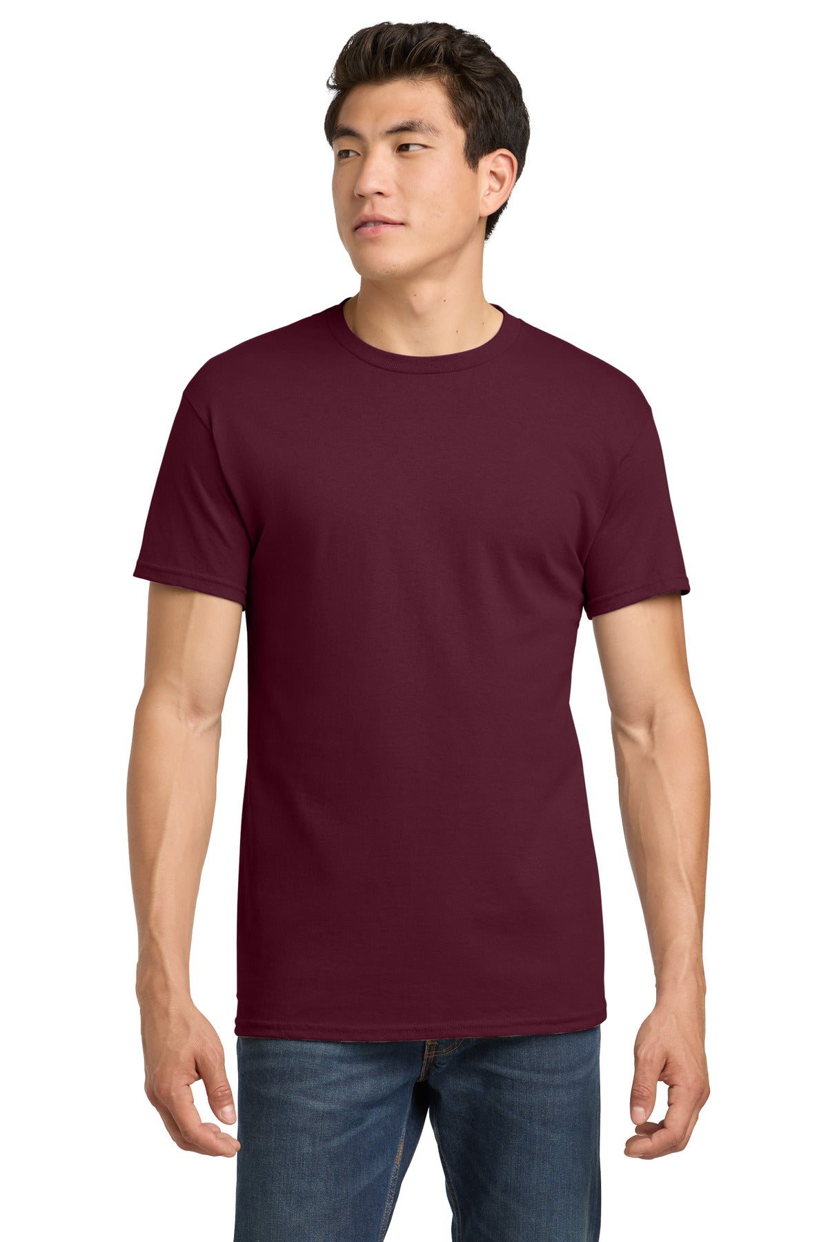 Gildan - Heavy Cotton 100% Cotton T-Shirt.  5000 in Maroon
