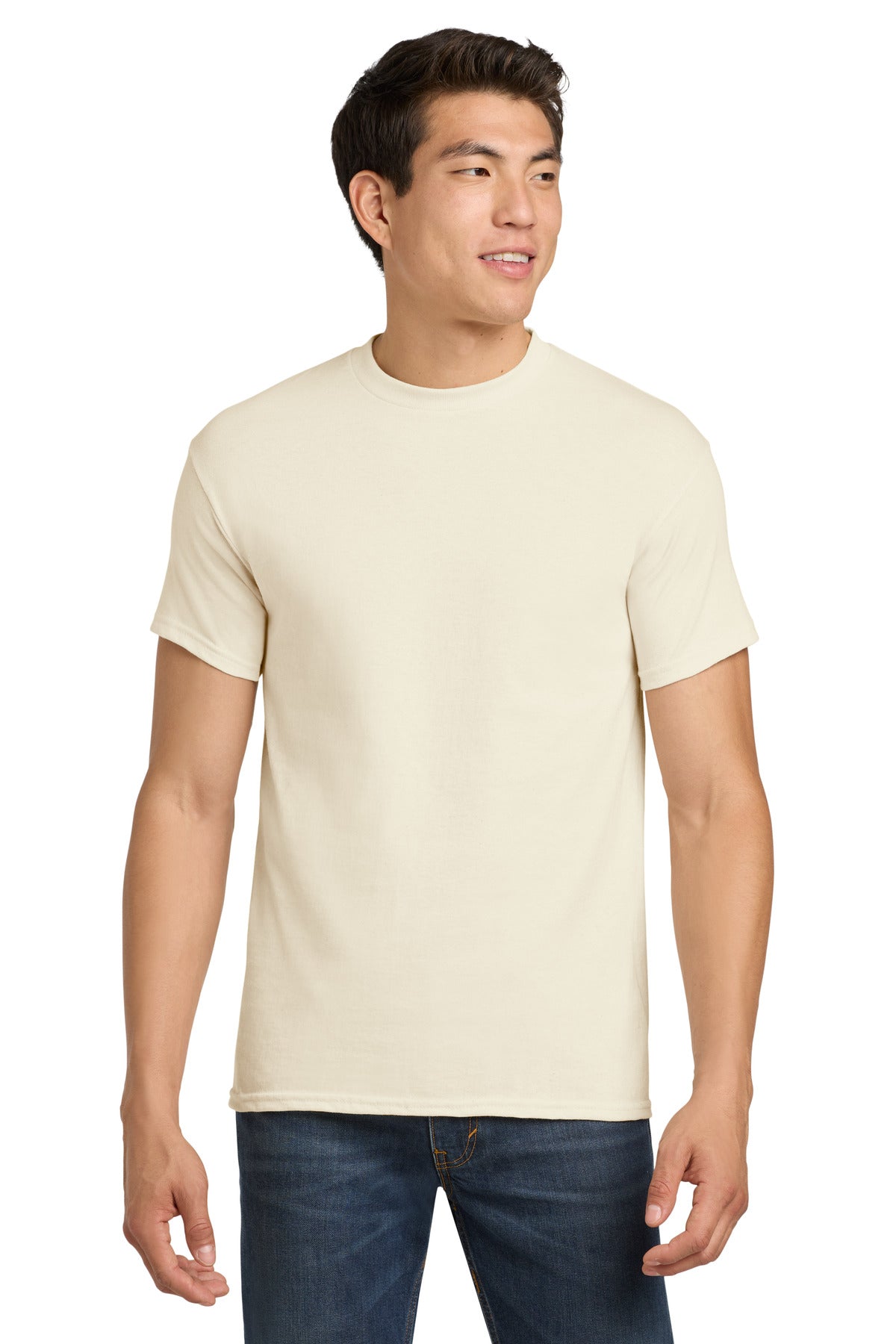 Gildan - Heavy Cotton 100% Cotton T-Shirt.  5000 in Natural
