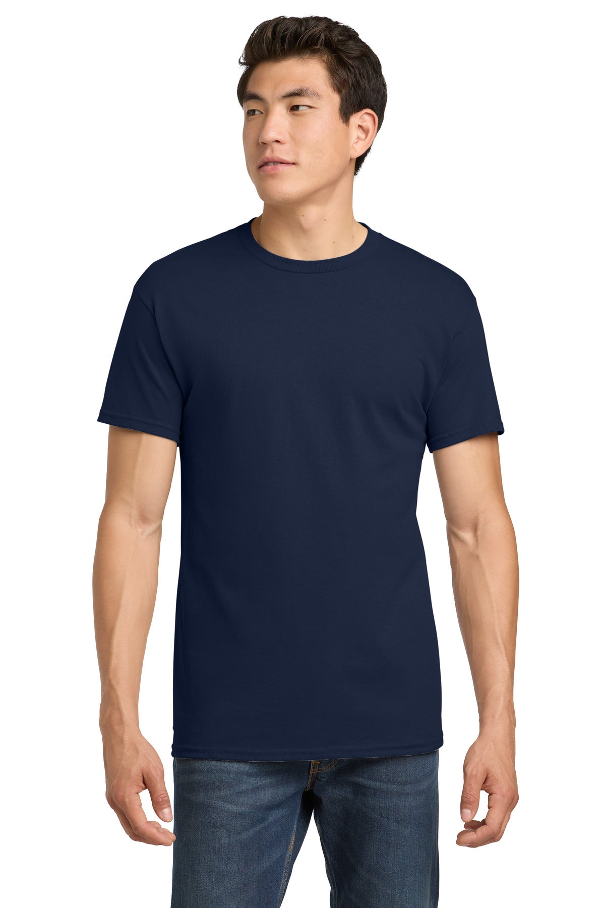 Gildan - Heavy Cotton 100% Cotton T-Shirt.  5000 in Navy