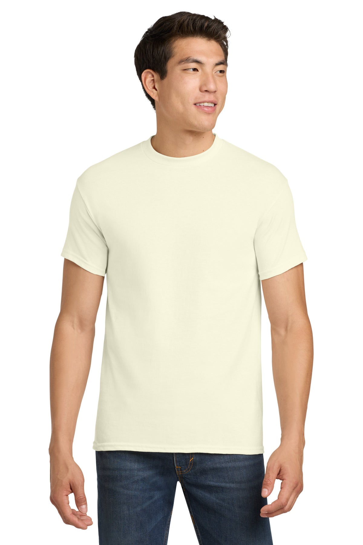 Gildan - Heavy Cotton 100% Cotton T-Shirt.  5000 in Off White