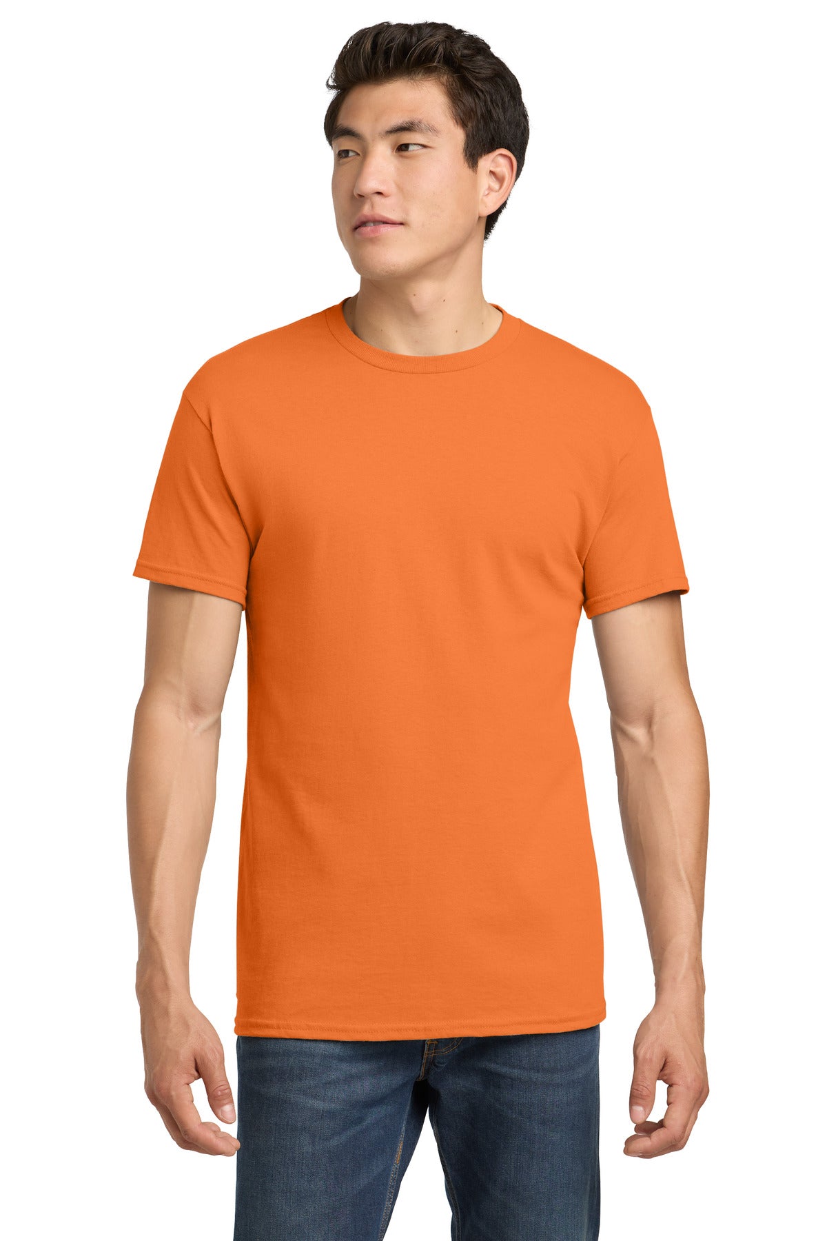 Gildan - Heavy Cotton 100% Cotton T-Shirt.  5000 in Tangerine