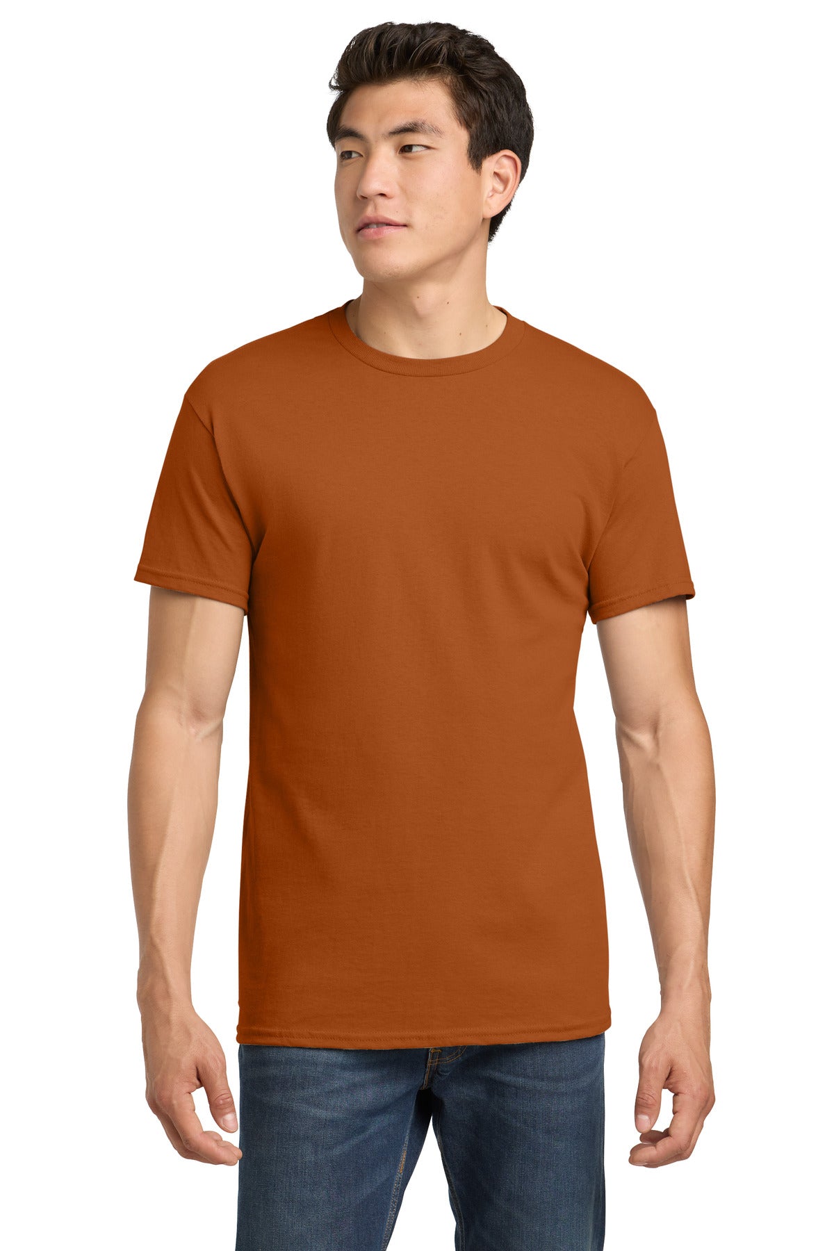 Gildan - Heavy Cotton 100% Cotton T-Shirt.  5000 in Texas Orange