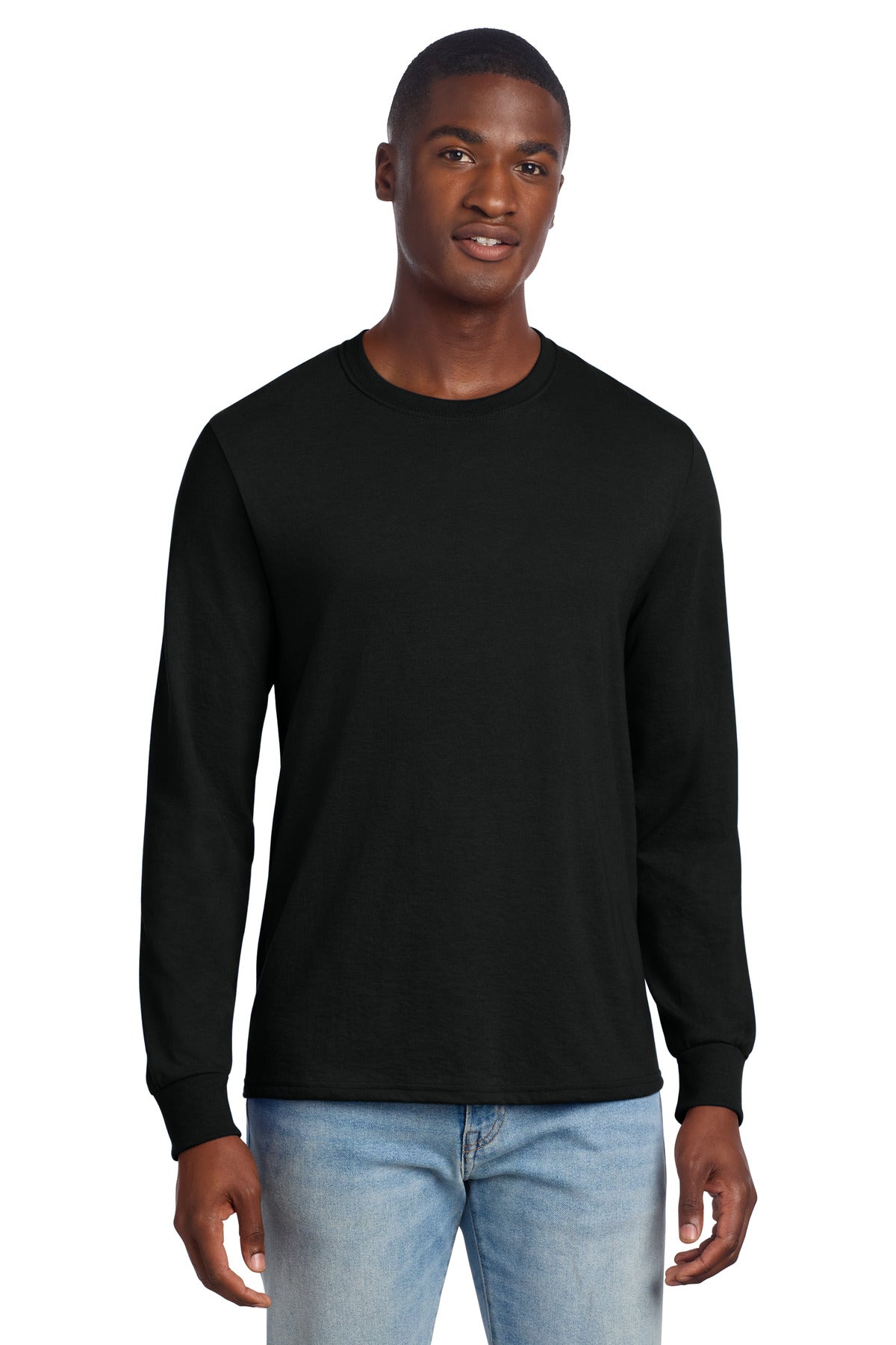 Jerzees Premium Blend Ring Spun Long Sleeve T-Shirt 560LS in Black Ink
