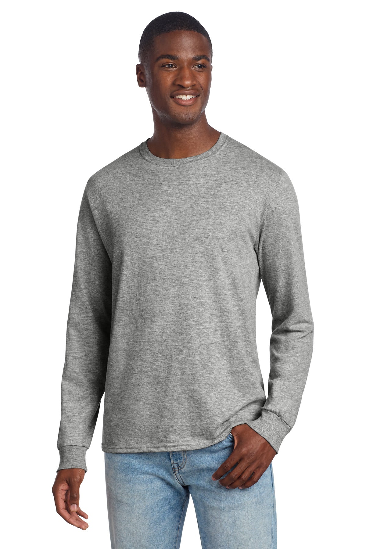 Jerzees Premium Blend Ring Spun Long Sleeve T-Shirt 560LS in Oxford