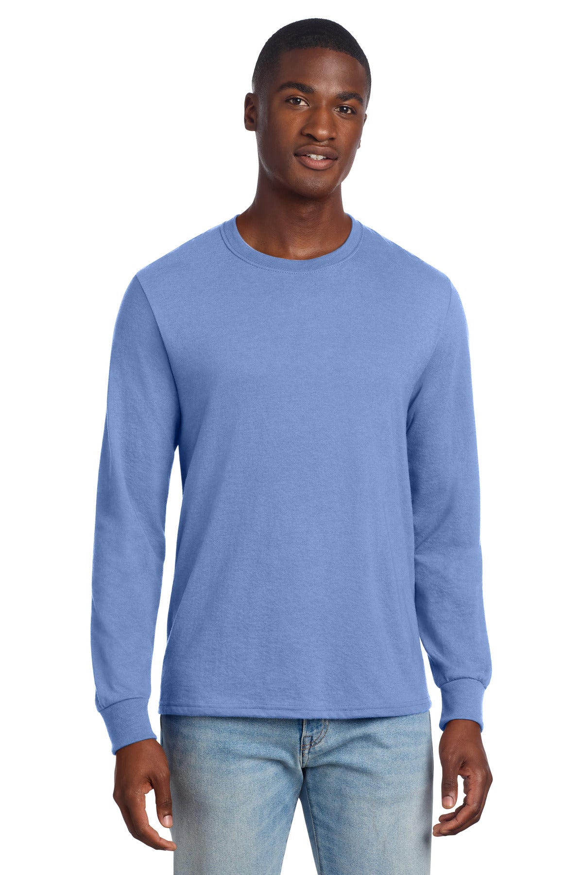 Jerzees Premium Blend Ring Spun Long Sleeve T-Shirt 560LS in Purple Iris