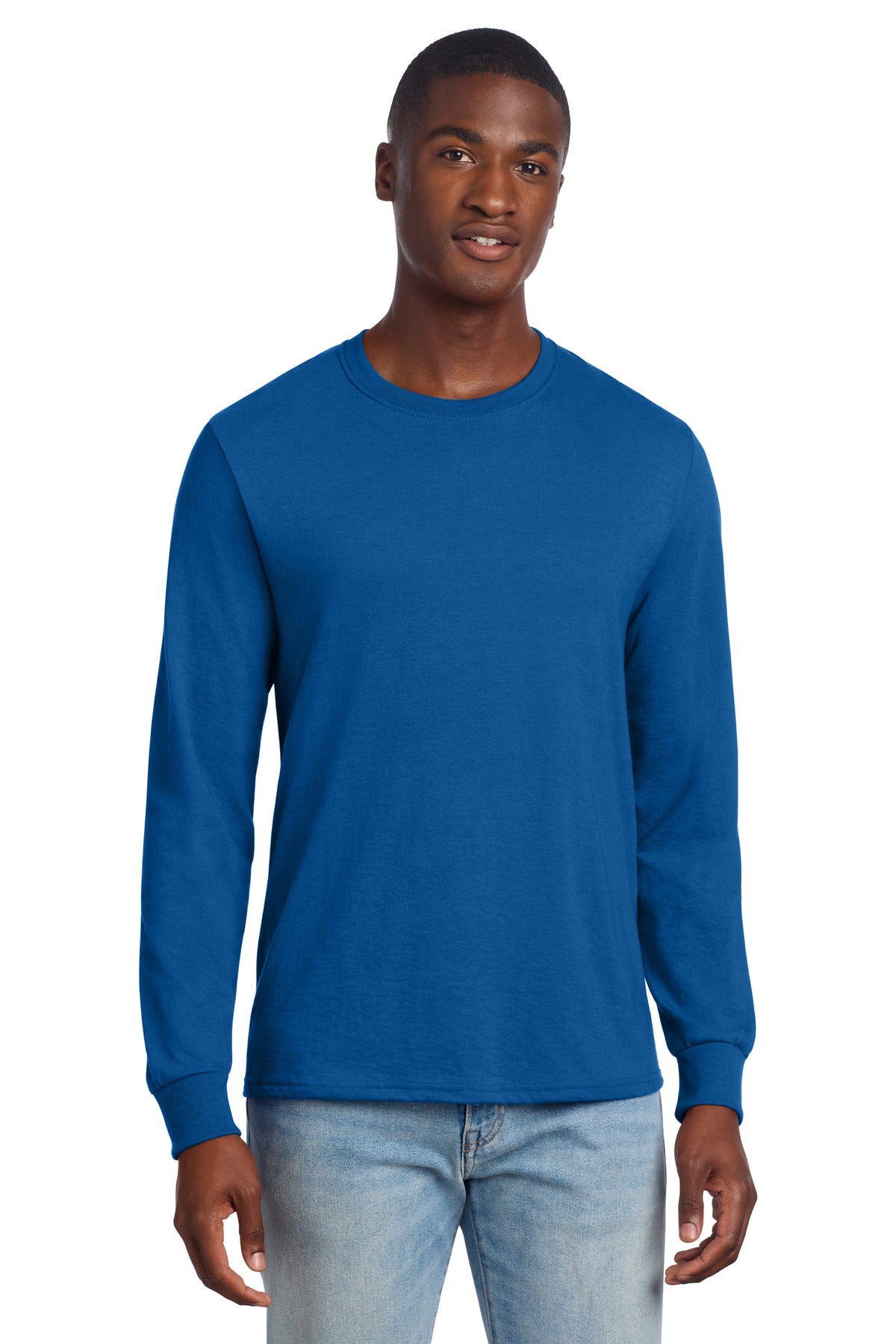 Jerzees Premium Blend Ring Spun Long Sleeve T-Shirt 560LS in Royal