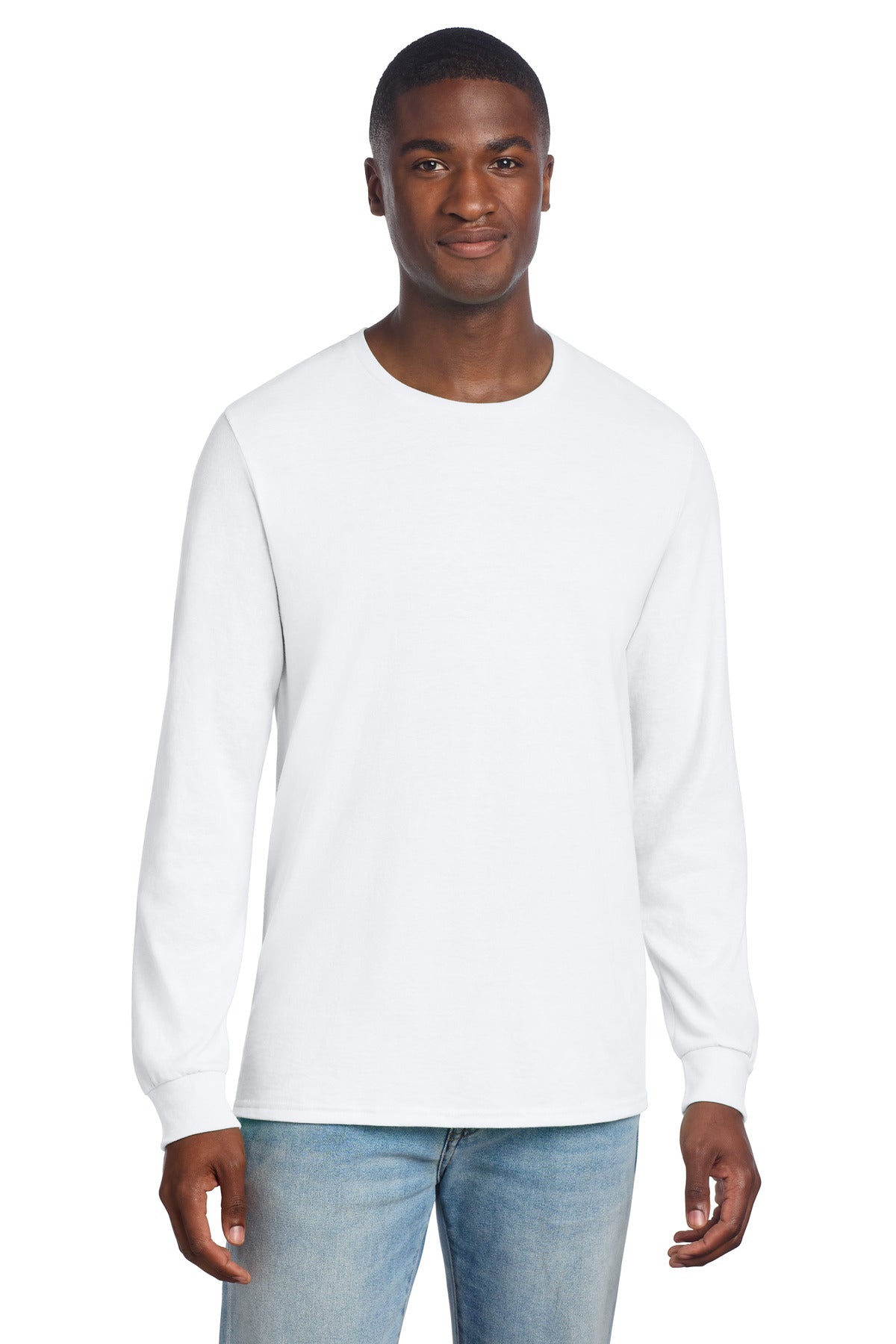 Jerzees Premium Blend Ring Spun Long Sleeve T-Shirt 560LS in White